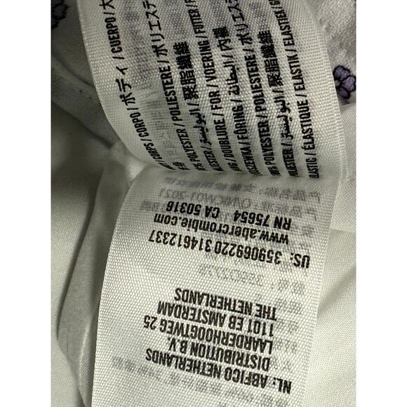 Hollister White mini dress with Purple Floral Pattern Size S - Picture 11 of 11